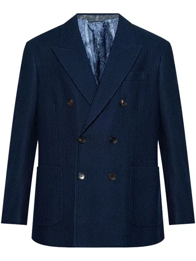 ETRO DOUBLE-BREASTED BLAZER