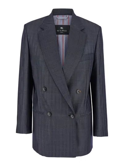 ETRO DOUBLE BREASTED BLAZER