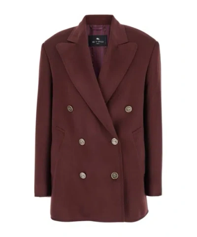 ETRO ETRO DOUBLE-BREASTED OVERSIZED BLAZER