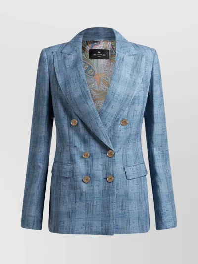 ETRO DOUBLE BREASTED JACKET BUTTON DETAILING