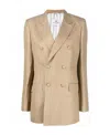 Etro Double-breasted Jacket In Nude