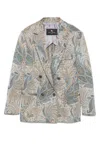 Etro Women's Double-breasted Jacket | Size 44 | Wrca007099jje15 Color S9880 In Neutral