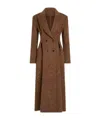 Etro Tailored Long Coat Featuring Paisley Design In Brown
