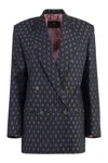 Etro Double-breasted Wool And Cotton-blend Jacquard Blazer