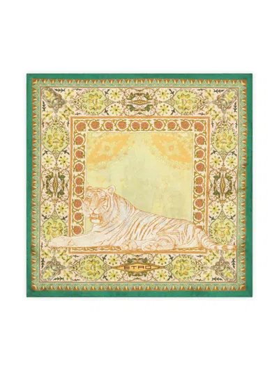 Etro Double-face Pocket Square In 黄色