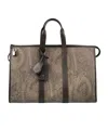 Etro Paisley Pegasus Clutch Bag In Brown