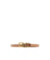 Etro Double-wrap Prong Buckle Belt In Brown