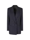 Etro Double-breasted Blazer In Multi
