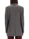 Etro Checkered Jacket With Notched Lapels And Pockets In Multi