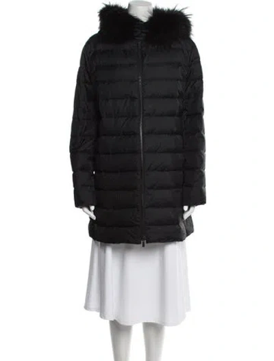 Pre-owned Etro Down Coat In Black