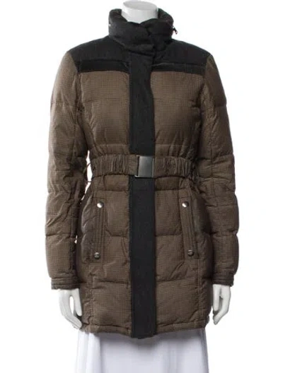 Pre-owned Etro Down Jacket In Brown