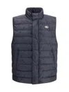 Etro Padded Vest With Logo In Blue