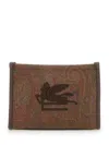 Etro Medium Paisley Clutch Bag In Brown