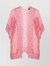 Etro Draped Kimono Sleeves Lightweight Paisley Top