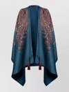 Etro Draped Ponchos And Capes Paisley Pattern In Animal Print