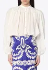 Etro Paisley Cotton And Silk Shirt In White