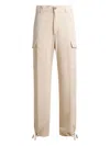 Etro Drawstring Cargo Trousers In Neutral