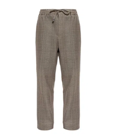 Etro Drawstring Casual Pants In Brown