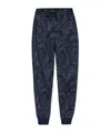 Etro Paisley-print Drawstring Sweatpants In Blue