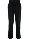 Etro Drawstring-waist Wool Trousers In Blue