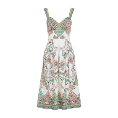 Etro Cotton Bralette Dress Women In White