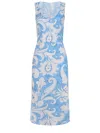 Etro Dress Made Of Viscose In Blue