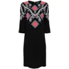 Etro Multicolor Paisley-print Midi Dress In Black