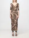 Etro Patterned Dress In Beige