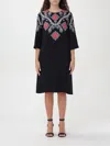 Etro Multicolor Paisley-print Midi Dress In Black