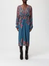 Etro Dress  Woman Color Blue In Blue