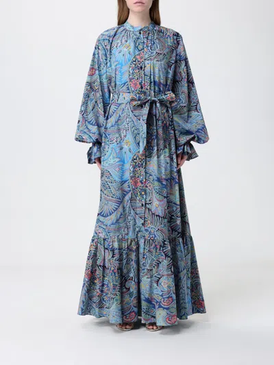 Etro Dress  Woman Color Blue In Multi