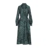 Etro Midi Ruched Dress Paisley Print In Multi