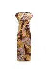 Etro Paisley-printed Chenille Dress In Multicolour