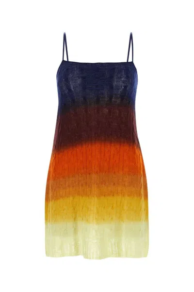 Etro Multicolor Wool Knit Mini Dress