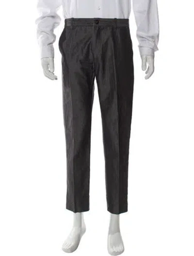 Pre-owned Etro Dress Pants In Gray
