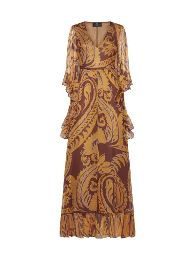 Etro Dress In Orange