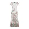 Etro Knit White Cotton Midi Dress With Flared Skirt In White