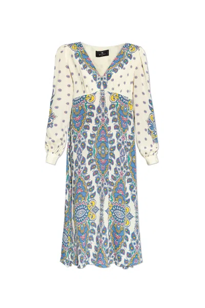 ETRO VISCOSE DRESS WITH MULTICOLOR PRINT