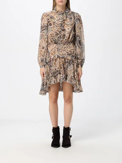 Etro Dress Woman Color Beige In Gray