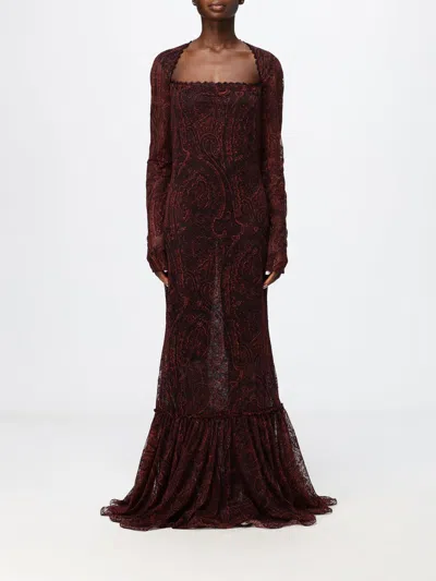 Etro Dress Woman Color Burnt In Brown