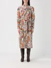 Etro Belted Paisley-print Cotton-voile Midi Shirt Dress In Multi