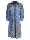 Etro Paisley-jacquard Knee-length Shirt Dress