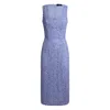 Etro , Etuikleid Mit Paisley-makramee-spitze, Damen, Violett, Grösse 46