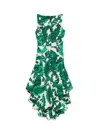 Etro Paisley Print Asymmetric Midi Dress