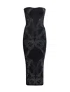Etro Metallic Jacquard Dress In Black