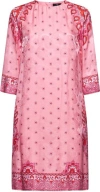 Etro | Pink Paisley Print Silk Blend Tunic Dress| Women | 48