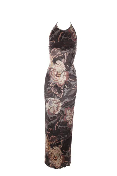 Etro Dresses In Grey F.do Print
