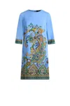 Etro Stretch Viscose Dress With Iconic Print In Multicolor
