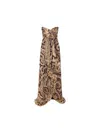 Etro Ruched-detailing Printed Silk Maxi Dress In Multicolor