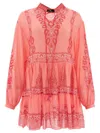 Etro Sheer Paisley Tiered Long Sleeve Tops In Multicolour